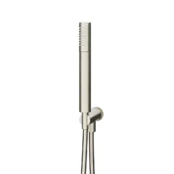Aqualona Shower Handset, With Hose, Wall Outlet And Holder - Brushed Nickel Finish