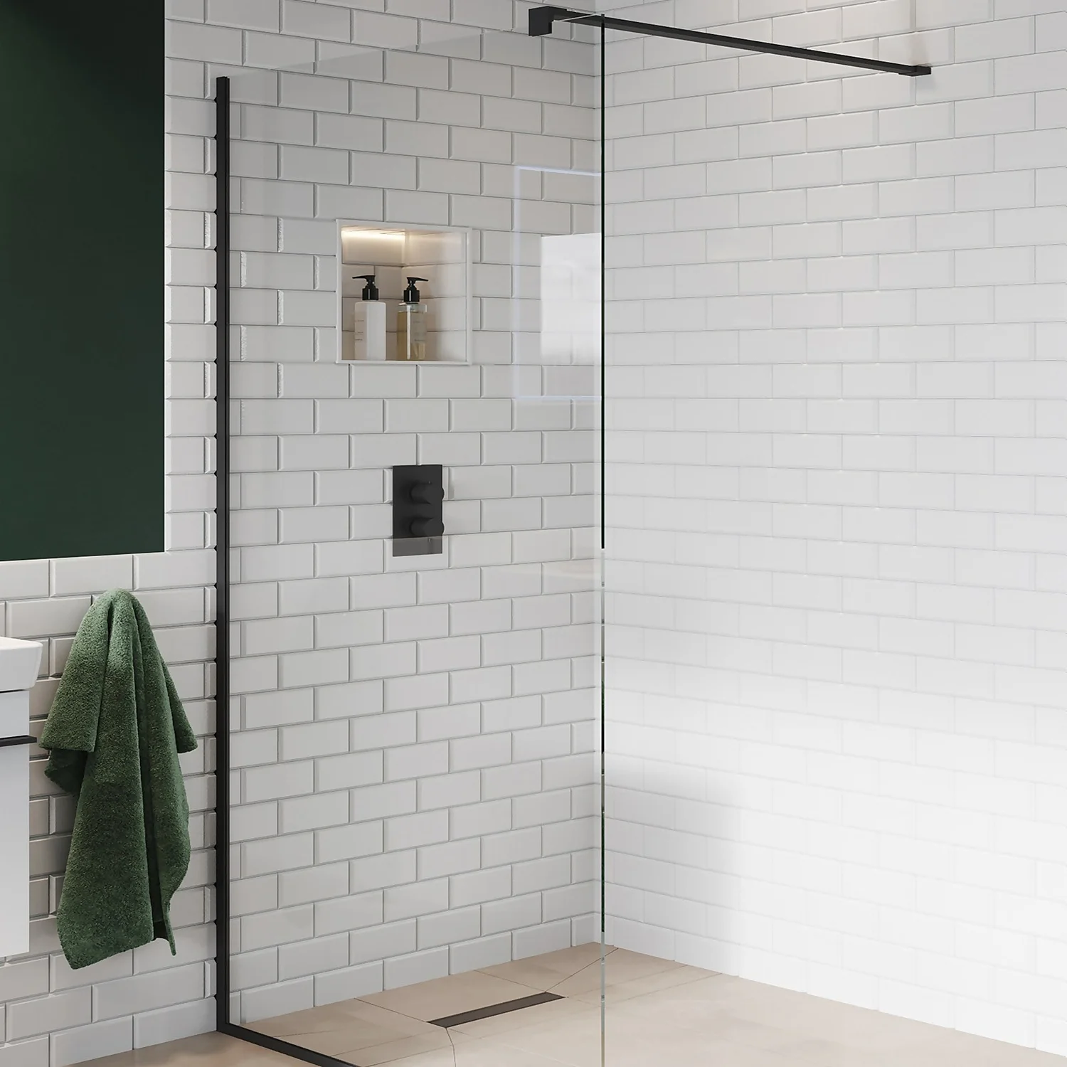 Thermostatic 2 Way Shower Valve - Matt Black Finish - Image 2