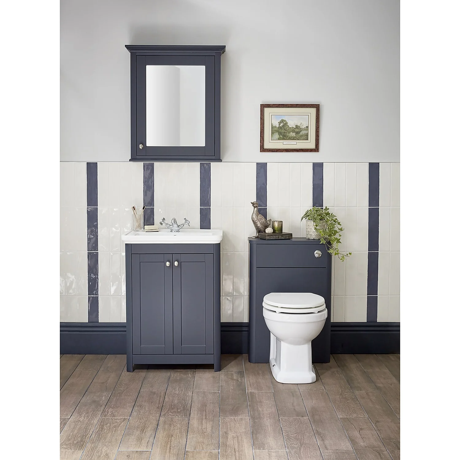 Country Living Wicklow Toilet Unit - Navy - Image 2