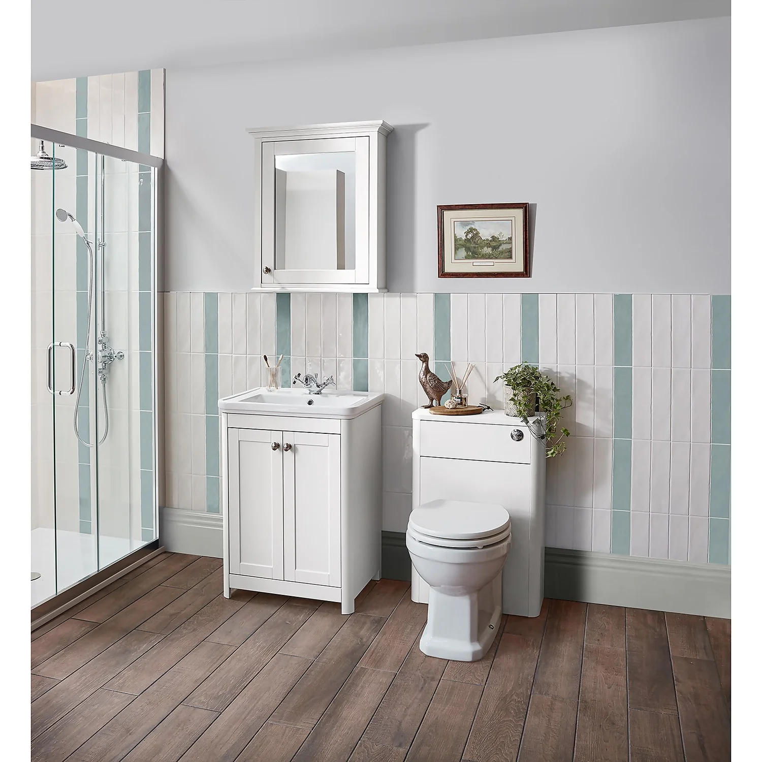 Country Living Wicklow Toilet Unit - Matt White - Image 2