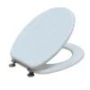 Wooden Tongue & Groove Toilet Seat - White
