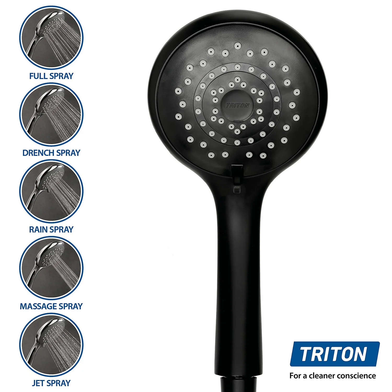 Triton Opal 4 DuElec 9.5kW Electric Shower - Black - Image 4